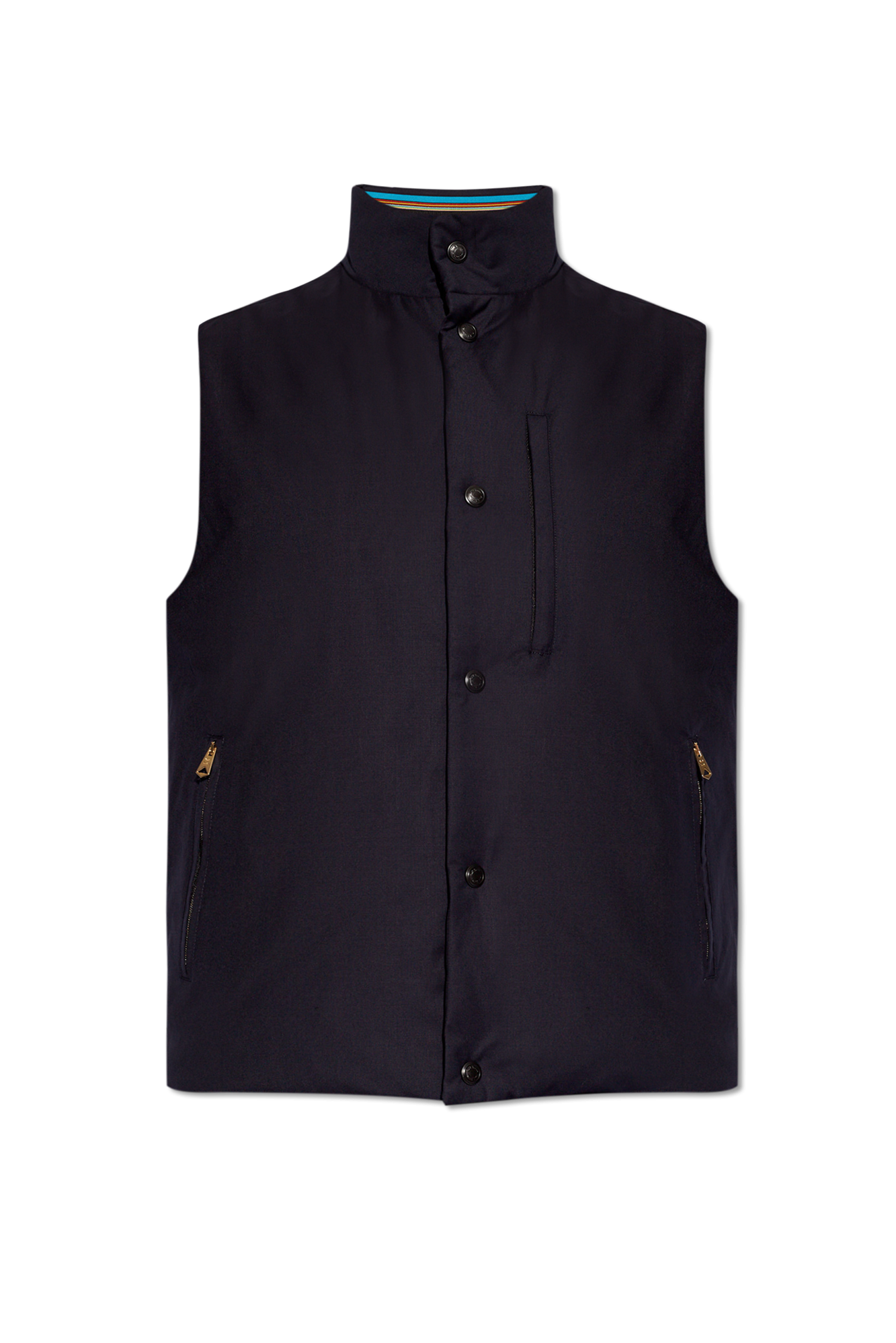 Navy blue Vest with standing collar Paul Smith Tgkb5Shops Switzerland